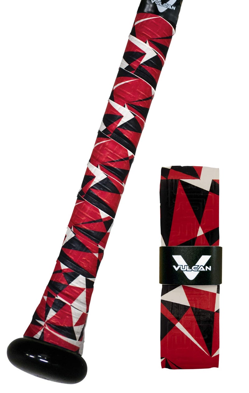 Vulcan | 0.50mm Bat Grip | Baseball/Softball | Red Flash